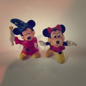 Disney Minnie and Mickey small figurines